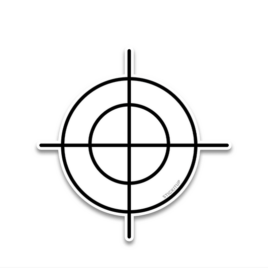 Target Bumper Sticker waterproof vinyl decal for laptop, bike, car & bottle