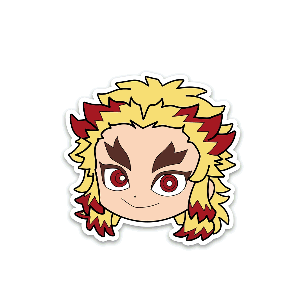 Chibi Rengou Sticker Buy Rengoku Bumper Sticker Online | Premium Waterproof Vinyl | STICK IT UP