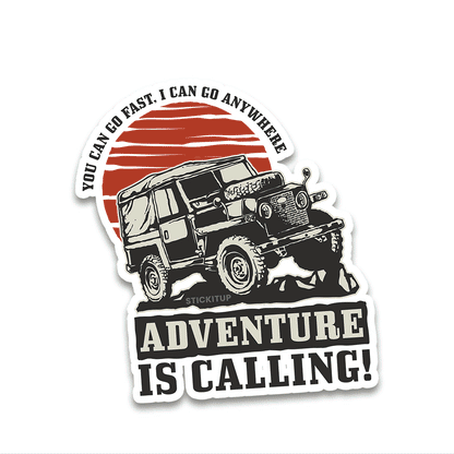 Adventure is calling Bumper Sticker
