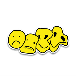 Happy fece Bumper Sticker