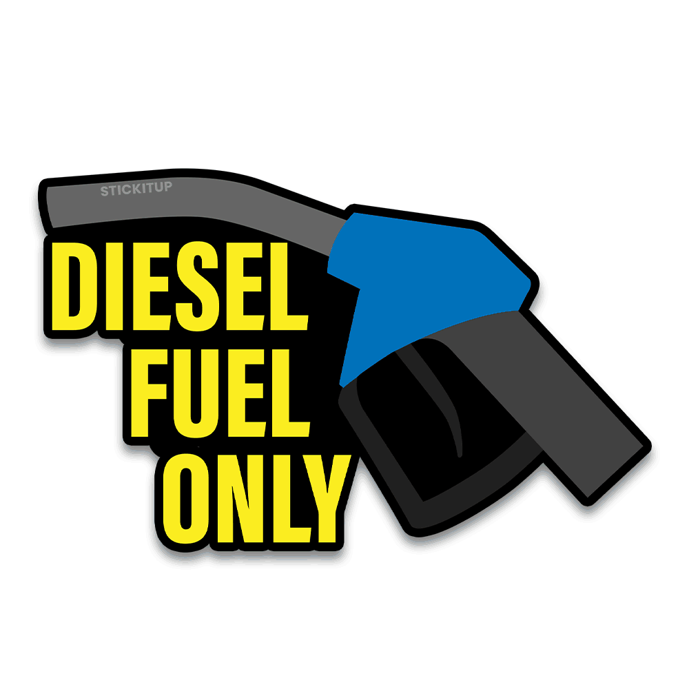 Diesel Fuel Bumper Sticker waterproof vinyl decal for laptop, bike, car & bottle