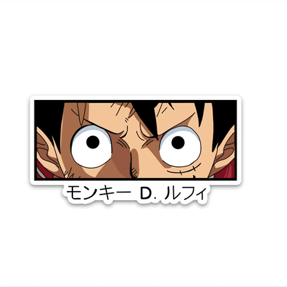 Luffy Eyes Bumper Sticker | STICK IT UP