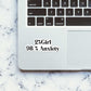 2 % Girl Sticker waterproof vinyl decal for laptop, bike, car & bottle