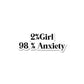 2 % Girl Sticker waterproof vinyl decal for laptop, bike, car & bottle