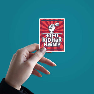 Khana Kidhar Hai Sticker