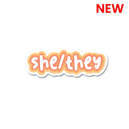 SHE-THEY Sticker