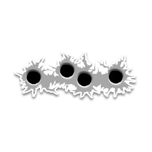 Bullet Marks Bumper Sticker