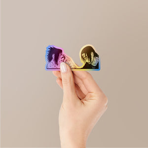 Itachi And Sasuke Uchiha Holographic Stickers