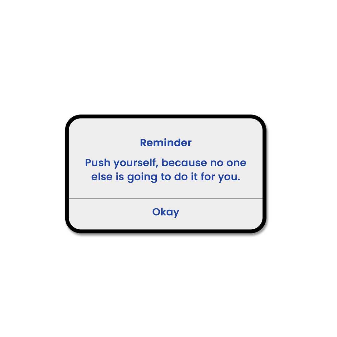 Push Yourself Sticker