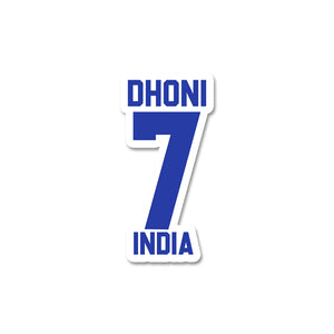dhoni 7 Sticker