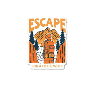 Escape For A Little While Sticker