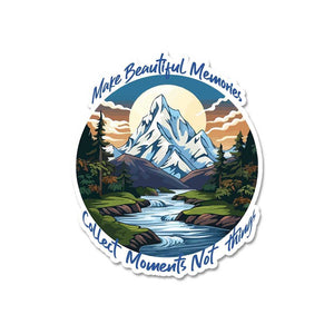 Collect Moment Not Things Sticker