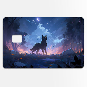 Wolf Howl Credit Card Skin
