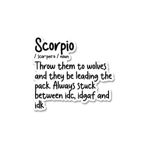 Scorpio Sticker