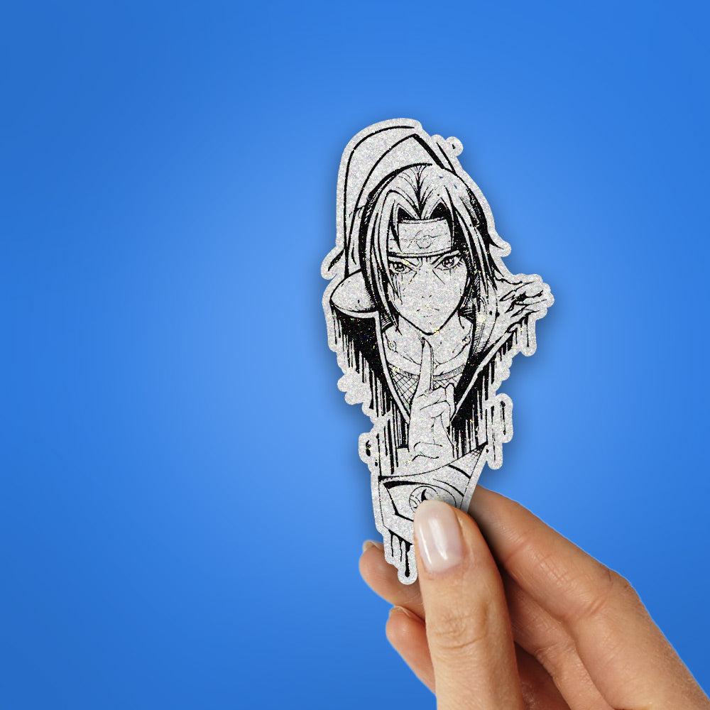 Itachi Glitter Sticker