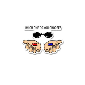 Red Or Blue Sticker