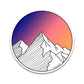 Mountain Sunset Bumper Sticker