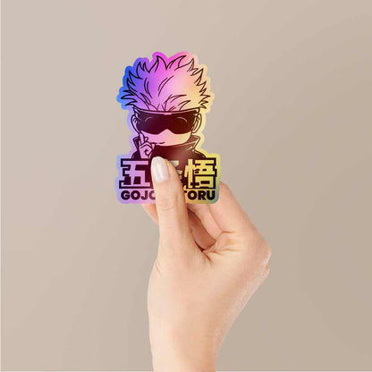 Satoru Gojo Holographic Stickers | STICK IT UP