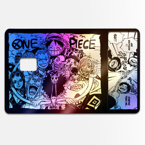 One Piece Poster Holographic Credit Card Skin