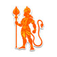 Lord Hanuman 2.0 Bumper Sticker
