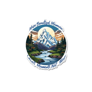 Collect Moment Not Things Sticker