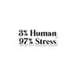 3 % Human Sticker