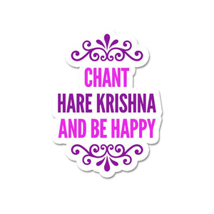 Chant Krishna And Be Happy Sticker