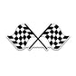 Racing Flag Bumper Sticker