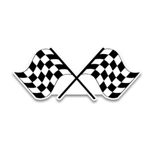 Racing Flag Bumper Sticker