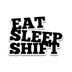 eat sleep Bumper Sticker