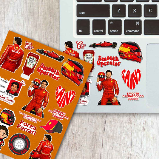 Carlos Sainz Sticker Sheet