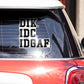 Dik idc idgaf Bumper Sticker