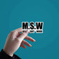 Msw Sticker