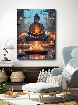 Enlightment Of Buddha Canvas Art