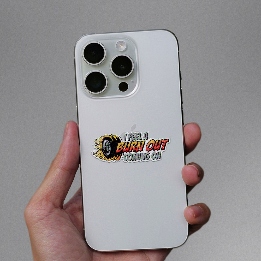 Burn Out Glitter Sticker