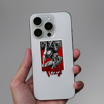 Berserker Black Glitter Sticker