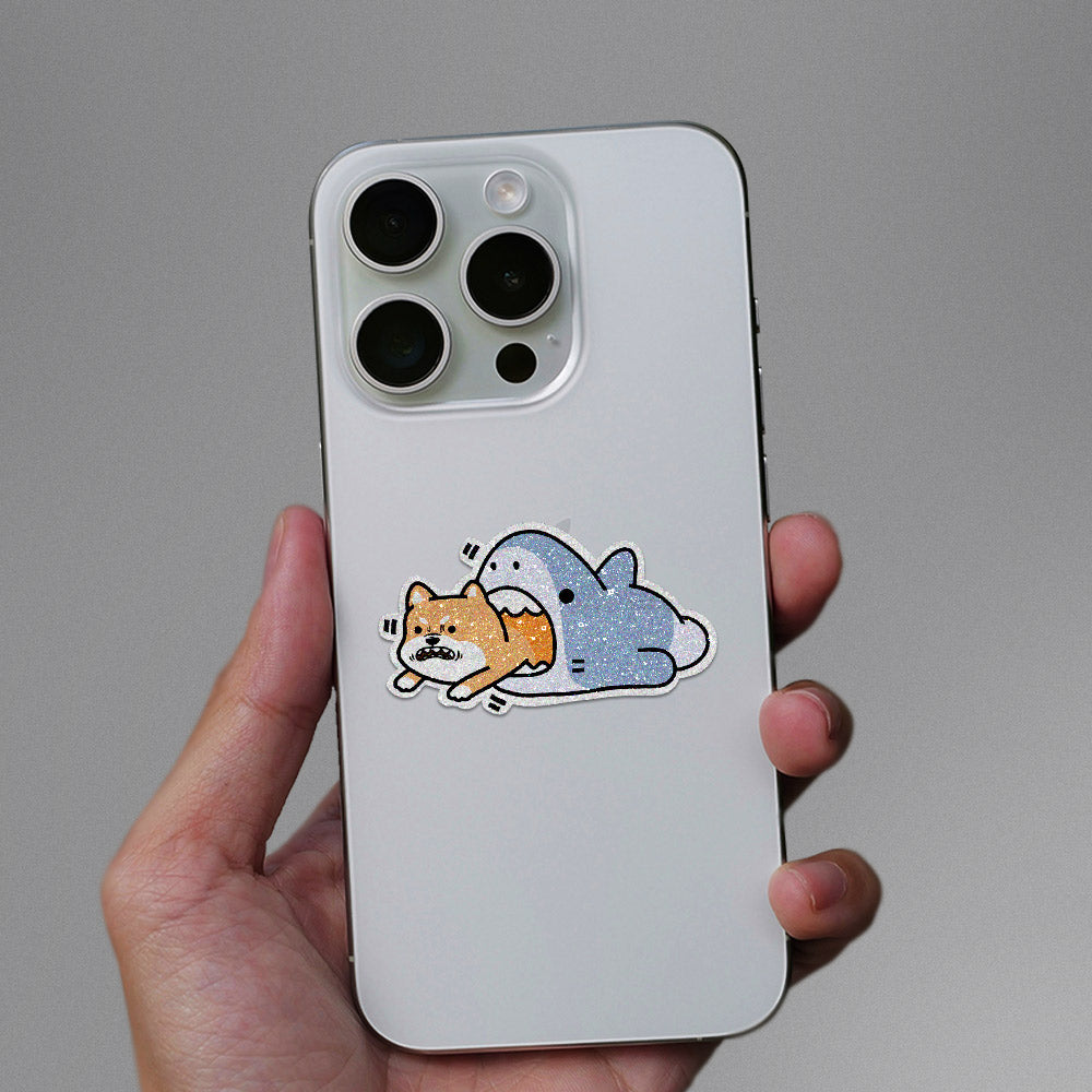 Baby Shark Glitter Sticker