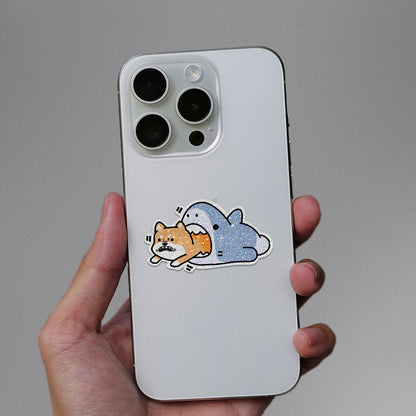 Baby Shark Glitter Sticker