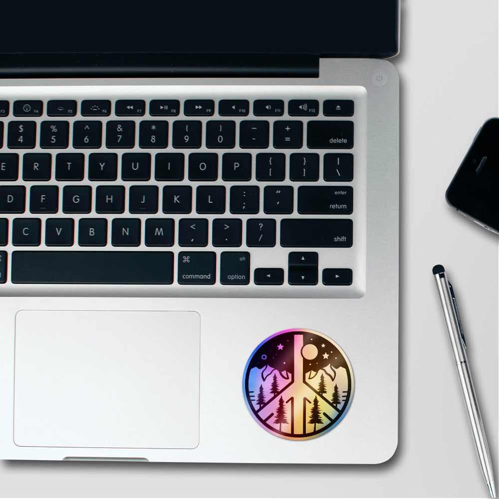 Peace Holographic Stickers | STICK IT UP