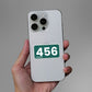 456 Sticker waterproof vinyl decal for laptop, bike, car & bottle