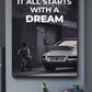 It All Start With A Dream Canvas Art