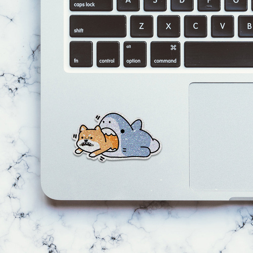 Baby Shark Glitter Sticker