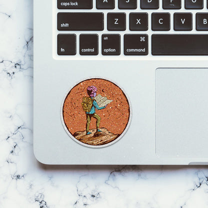 Adventure Glitter Sticker