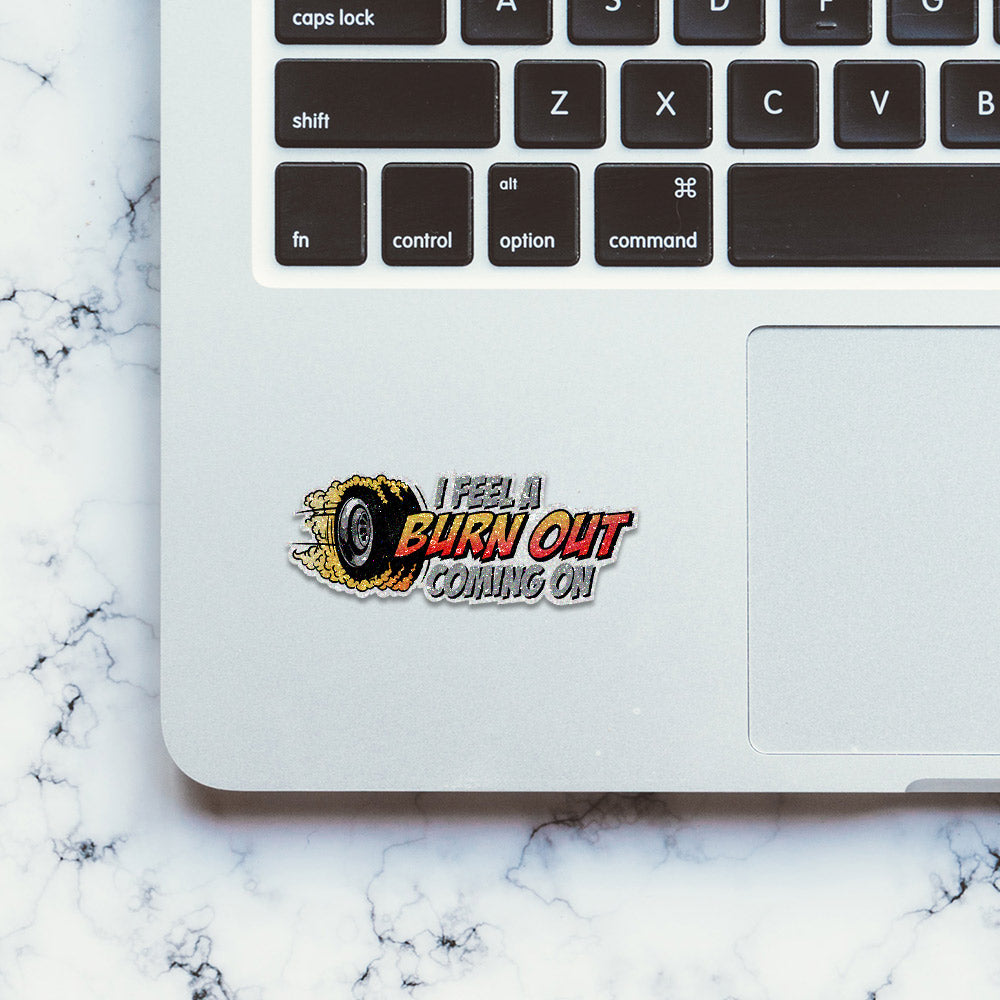 Burn Out Glitter Sticker