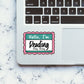 Hello I M Reading Sticker
