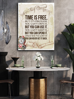 Time Is Free Canvas Art