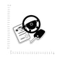 CarDriving Symbol Bumper Sticker