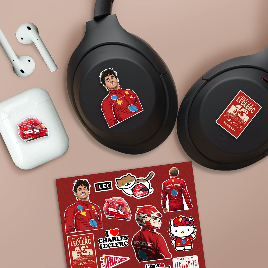 Charles Leclerc Sticker Sheet