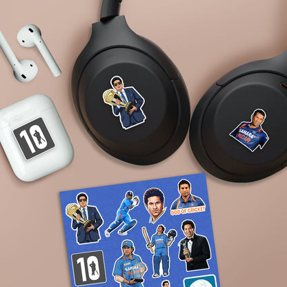 Sachin Tendulkar Sticker Sheet