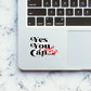 Yes you can Sticker